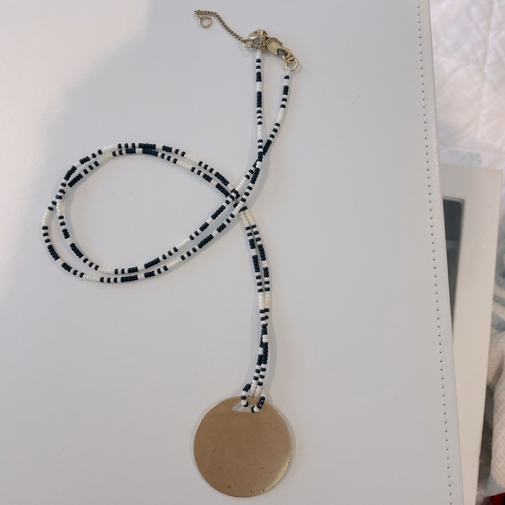 Madewell gold disc necklace